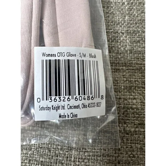 Womens OTG Gloves S/M Blush By Via SKL Style Touchscreen Compatible - Picture 5 of 7